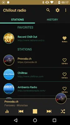 Chillout & Lounge music radio android App screenshot 2